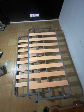 Somier doble cama nido metal y madera