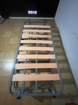 Somier doble cama nido metal y madera