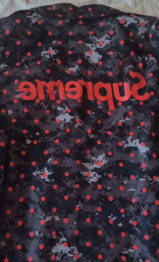 Chaqueta Supreme Camuflaje Puntos Rojos