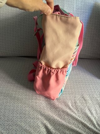 Mochila/Bolso Oxford Multicolor y Rosa