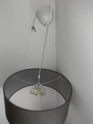 Lámpara de techo gris