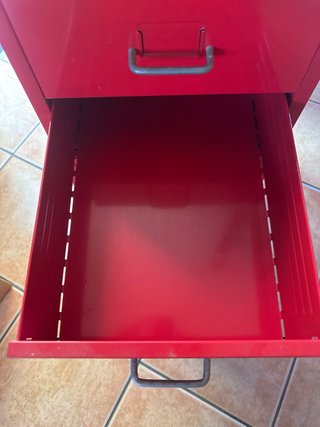 Cajonera Metálica Roja