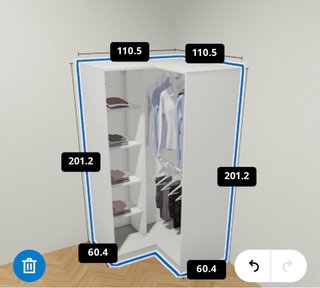 Armario esquinero PAX IKEA