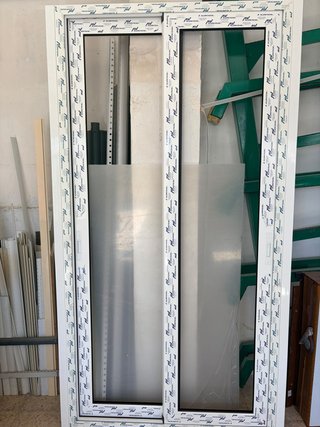 Puerta Corredera Serie Silver 76 RPT Bicolor