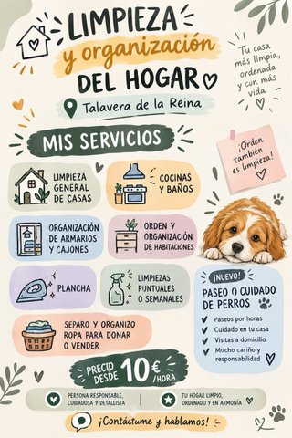 Limpieza y organización del hogar – Talavera