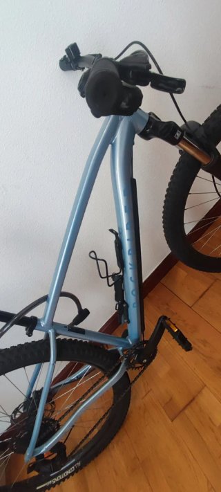Bici de Montaña Rockrider Azul MTB alumínio 29"