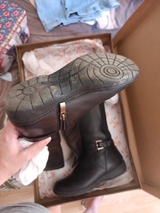 Botas de Piel KangaROOS Negras Talla 37