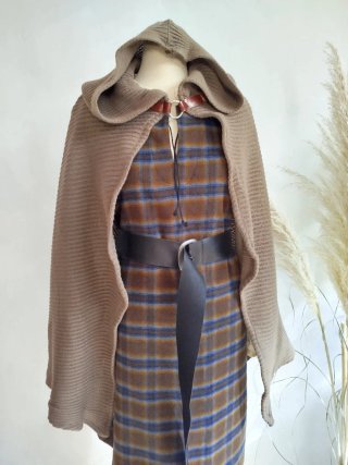 Capa Medieval/Cosplay Punto Marrón