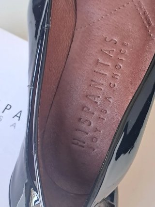 Zapatos de tacón charol Hispanitas negros