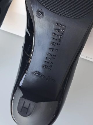 Zapatos de tacón charol Hispanitas negros