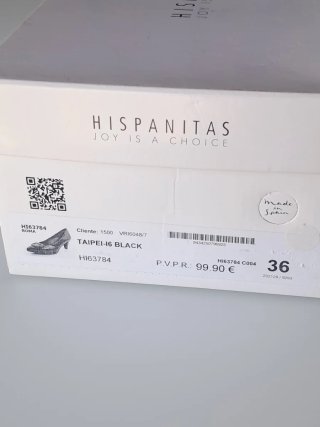Zapatos de tacón charol Hispanitas negros