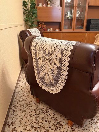 2 Sillones de Cuero Marrón