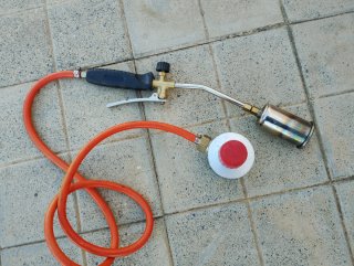 Soplete de gas con manguera