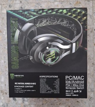 Auriculares Gaming Monster + Gafas de Regalo