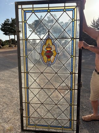 2 Puertas con Vidrieras Antiguas