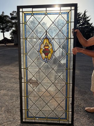 2 Puertas con Vidrieras Antiguas
