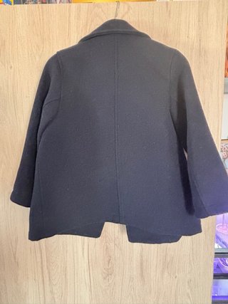 Abrigo de paño azul marino H&M