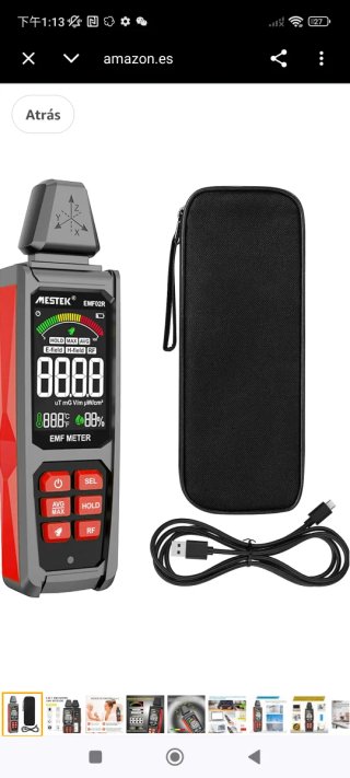Detector EMF MESTEK 5 en 1