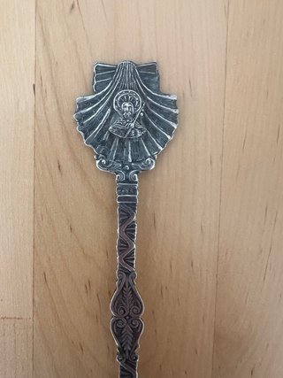Cuchara Bautismal de Plata Antigua
