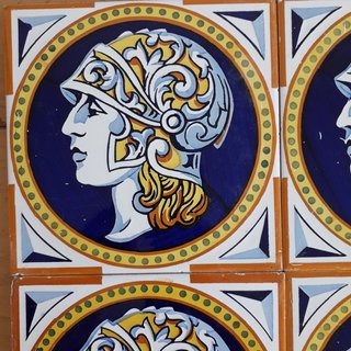 M12 AZULEJOS ANTIGUOS MODERNISTAS SOLDADO