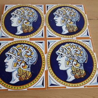 M12 AZULEJOS ANTIGUOS MODERNISTAS SOLDADO