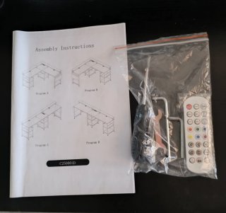Escritorio juvenil polivalente con luces led