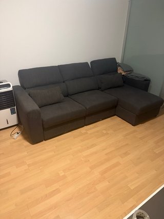 Sofá Chaise Longue Gris