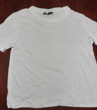 Camiseta Zara Blanca Talla XS Hombre