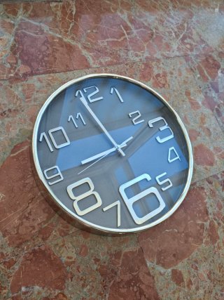 Reloj de Pared Plateado