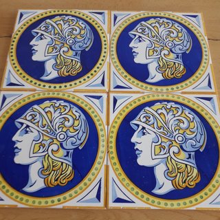 M13 AZULEJOS ANTIGUOS MODERNISTAS SOLDADO