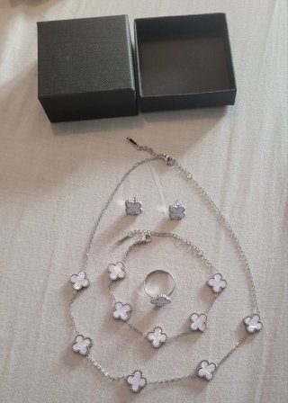 Set de Bisutería con Diseño de tulipan Acero lamin
