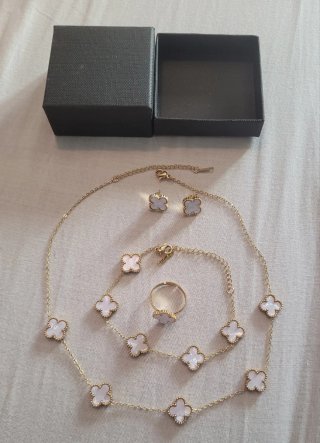 Set de Bisutería con Diseño de tulipan Acero lamin