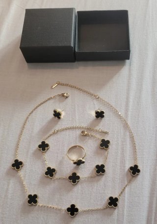 Set de Bisutería con Diseño de tulipan Acero lamin