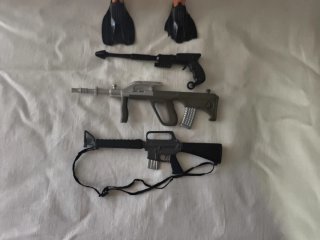 Figura Action Man con 3 Armas