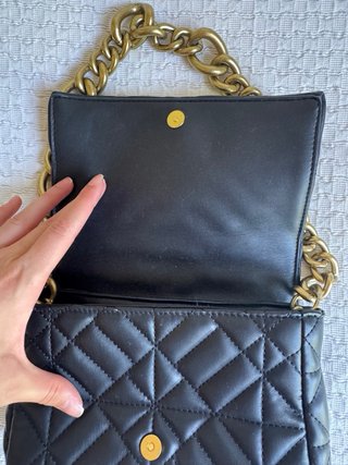 Bolso acolchado Zara cadena dorada