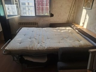 Sofá Cama IKEA de Dos Plazas Gris
