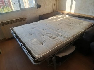 Sofá Cama IKEA de Dos Plazas Gris