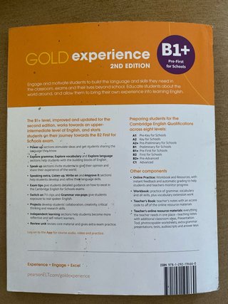 Gold Experience 2nd Edition B1+ Student's Book