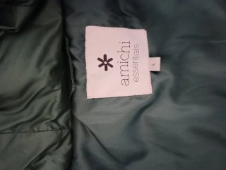 Chaquetón acolchado verde mujer