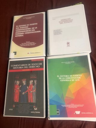 Lote de libros de Derecho UNED – 4 manuales