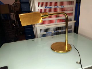 Lámpara de Escritorio Vintage Dorada