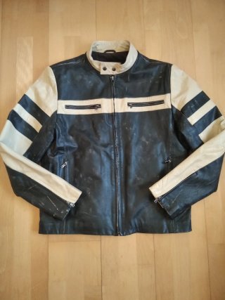 Cazadora Piel Zara Hombre XL