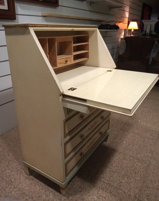 ESCRITORIO SECRETER VINTAGE PINTADO A MANO