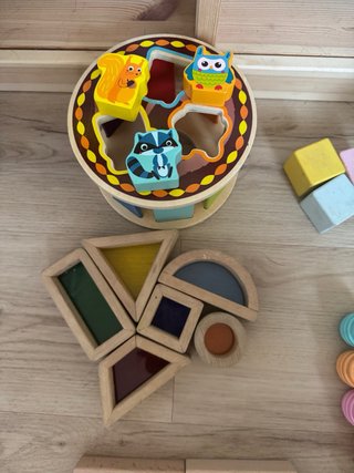 Lote de juguetes montessori