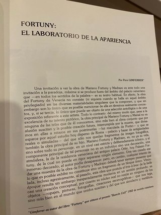 El Fortuny de Venecia – Mariano Fortuny – Catálogo