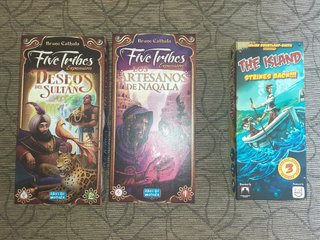 CAJAS VACIAS DE EXPANSIONES JUEGOS DE MESA