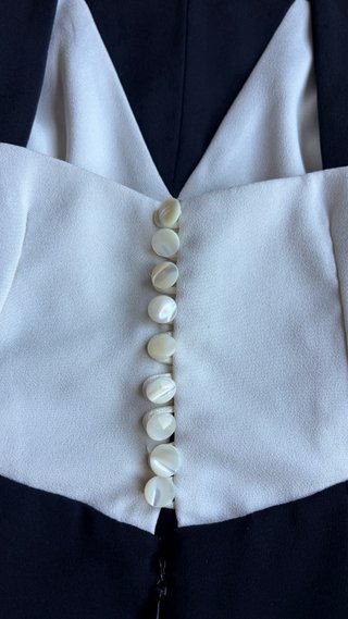 Vestido Negro y Blanco Talla 38