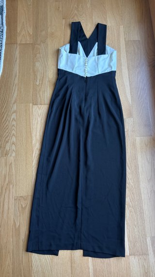 Vestido Negro y Blanco Talla 38
