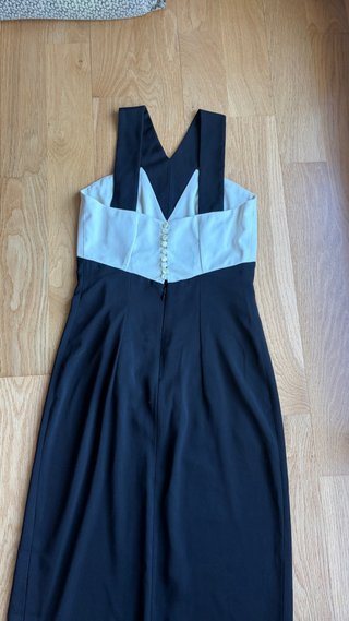 Vestido Negro y Blanco Talla 38