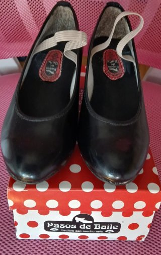 Zapatos de flamenco Pasos de Baile negros niña